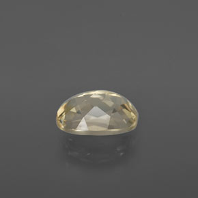 Andesina labradorita amarelo natural 1,87ct, corte oval, transparente