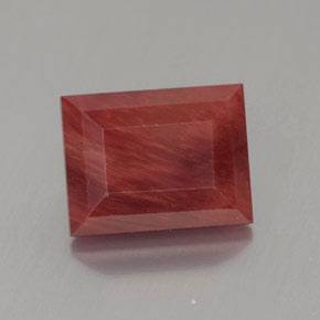 Labradorita andesina mel vermelho Natural 2.54ct, baguete, Translúcido