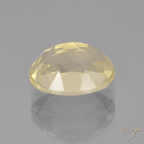 Labradorita andesina Luz amarela Natural 3.86ct, oval, Transparente