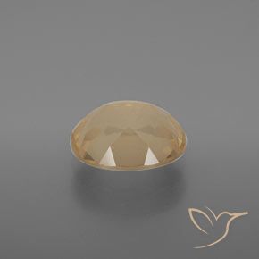 Labradorita andesina Dourado Pêssego Claro Natural 3.52ct, oval, Transparente