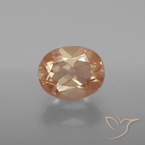 2.63ct Natural Pêssego Dourado Labradorita andesina, oval, Transparente