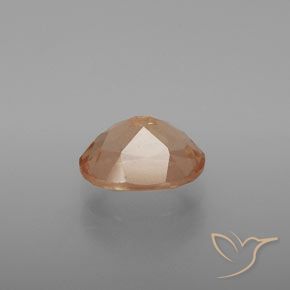Labradorita andesina Pêssego Dourado Natural 2.63ct, oval, Transparente