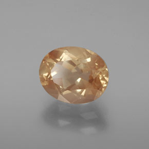 Andesina labradorita dourado natural 2,90ct, corte oval, transparente
