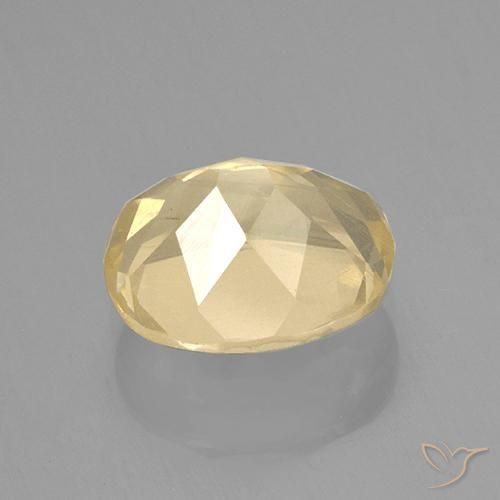 Andesina labradorita dourado natural 3,83ct, corte oval, transparente