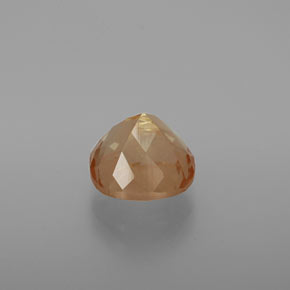 Andesina labradorita laranja natural 3,12ct, almofada cortada, transparente
