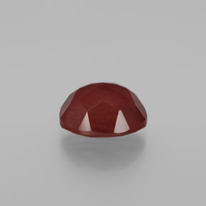 Labradorita andesina mel vermelho Natural 4.09ct, Corte Oval, Translúcido