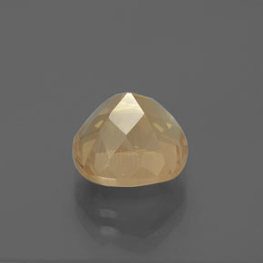 Andesina labradorita laranja natural 3,93ct, almofada cortada, transparente