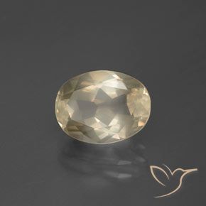 Labradorita andesina Creme Natural 2.51ct, oval, Transparente