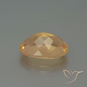 Labradorita andesina Dourado Pêssego Claro Natural 3.82ct, oval, Transparente