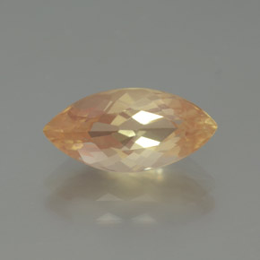 Andesina labradorita laranja natural 1,96ct, marquise, transparente