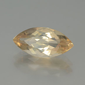 Andesina labradorita laranja natural 2,18ct, marquise, transparente