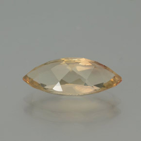 Andesina labradorita laranja natural 2,18ct, marquise, transparente
