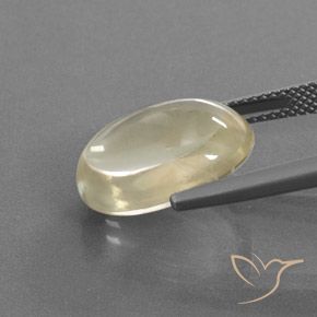 Labradorita andesina Creme Natural 10.97ct, oval, Transparente