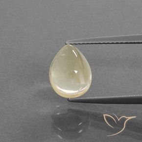 3.06ct Natural Luz Dourada Labradorita andesina, Formato de pêra, Transparente