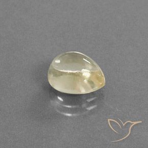 Labradorita andesina Luz Dourada Natural 3.06ct, Formato de pêra, Transparente