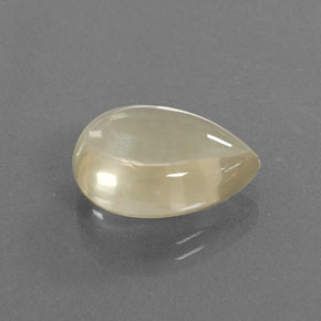 Andesina labradorita ouro natural 8,93ct, formato de pêra, transparente