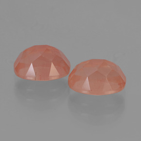Pedras preciosas de andesina labradorita vermelho natural de  ct, corte oval, transparente