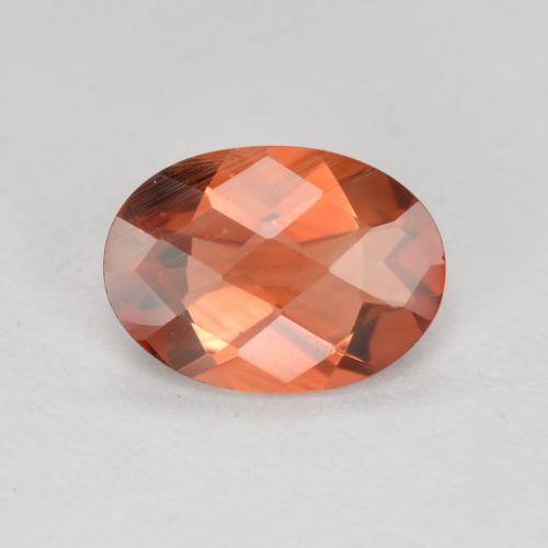 Labradorita andesina vermelho médio Natural 0.62ct, Corte Oval, VVS