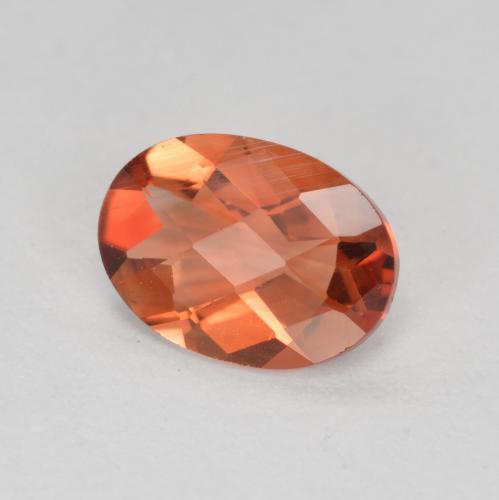 Labradorita andesina vermelho médio Natural 0.62ct, Corte Oval, VVS