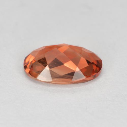 Labradorita andesina vermelho médio Natural 0.62ct, Corte Oval, VVS
