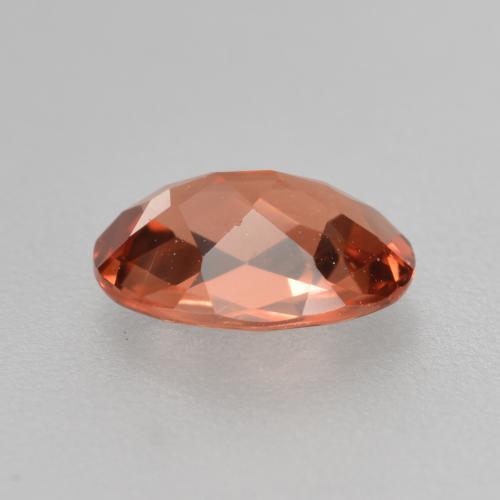 Andesina labradorita vermelho médio natural 0,64ct, corte oval, VVS