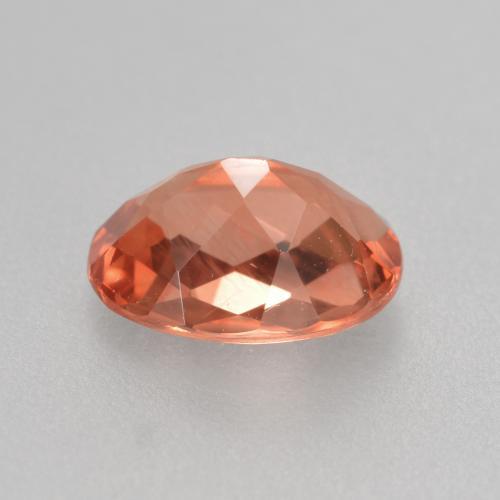 Andesina labradorita vermelho natural 0,72ct, corte oval, VVS-VS
