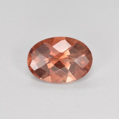 Labradorita andesina vermelho médio Natural 0.69ct, Corte Oval, VVS-VS