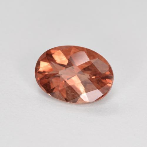 Labradorita andesina vermelho médio Natural 0.69ct, Corte Oval, VVS-VS