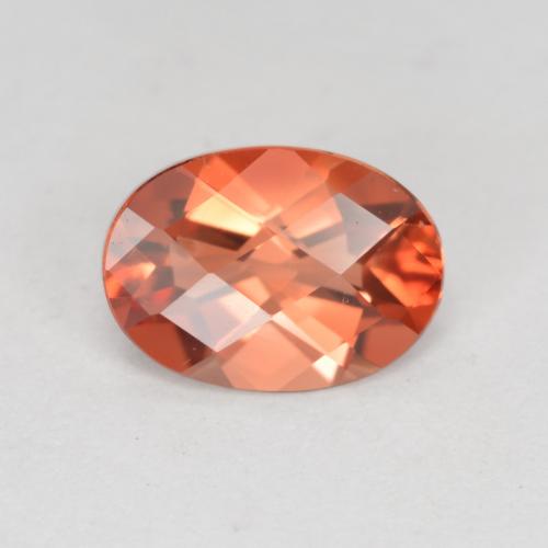 Labradorita andesina vermelho médio Natural 0.67ct, Corte Oval, VVS