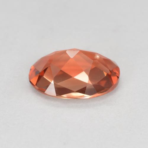 Labradorita andesina vermelho médio Natural 0.67ct, Corte Oval, VVS