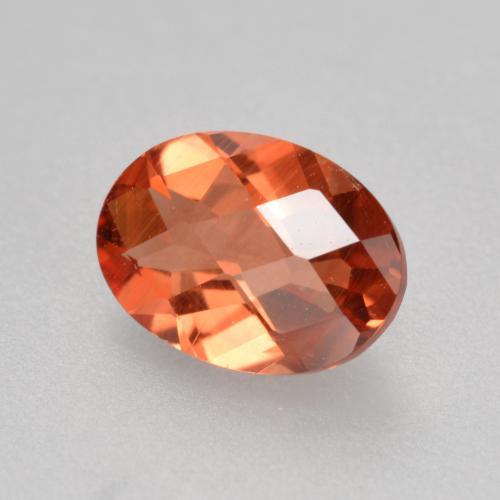 Labradorita andesina vermelho médio Natural 0.69ct, Corte Oval, VVS-VS