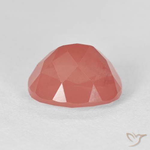 Labradorita andesina laranja avermelhado Natural 4.21ct, oval, Transparente