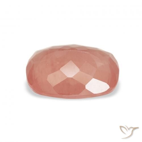 Labradorita andesina laranja avermelhado Natural 1.99ct, Almofada, Transparente