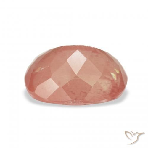 Labradorita andesina Blush vermelho Natural 3.01ct, Almofada, Transparente