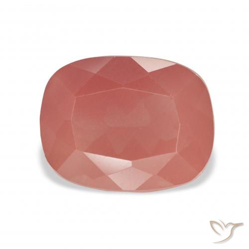 4.60ct Natural vermelho médio Labradorita andesina, Almofada, Transparente