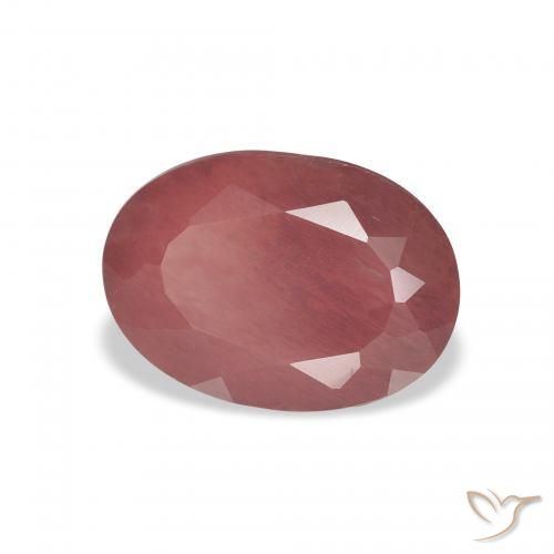 Labradorita andesina Medium Dark-Pink Natural 2.30ct, oval, Translúcido