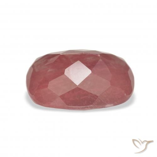 Labradorita andesina Rosa escuro Natural 4.08ct, Almofada, Transparente