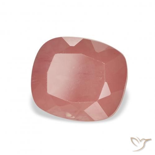 Labradorita andesina rosa médio Natural 2.37ct, Almofada, Transparente