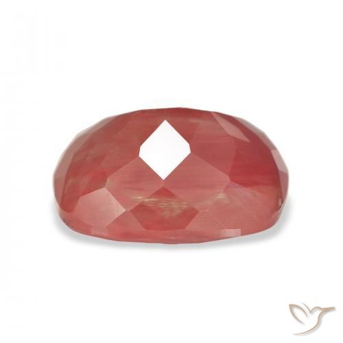Labradorita andesina Sangue vermelho Natural 4.63ct, Almofada, Translúcido