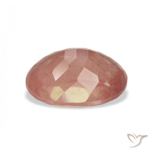 Labradorita andesina vermelho médio Natural 4.03ct, oval, Transparente