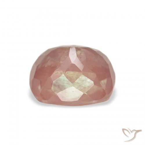 Labradorita andesina Laranja Vermelho Natural 2.71ct, Almofada, Transparente