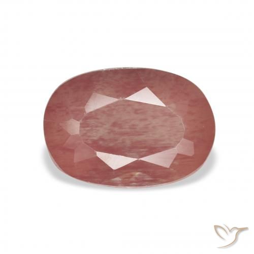 2.44ct Natural Sangue vermelho Labradorita andesina, Almofada, Transparente