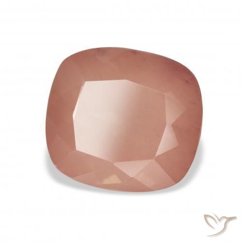 Labradorita andesina vermelho médio Natural 5.12ct, Almofada, Transparente