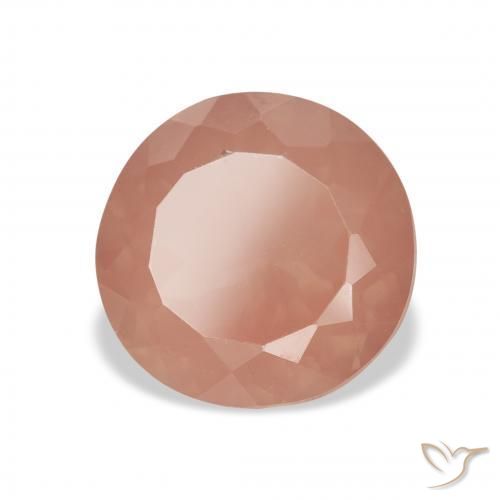 Labradorita andesina vermelho médio Natural 3.40ct, Redondo, Transparente