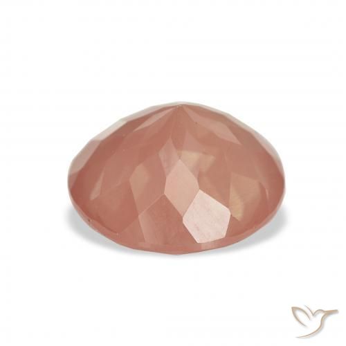 Labradorita andesina vermelho médio Natural 3.40ct, Redondo, Transparente