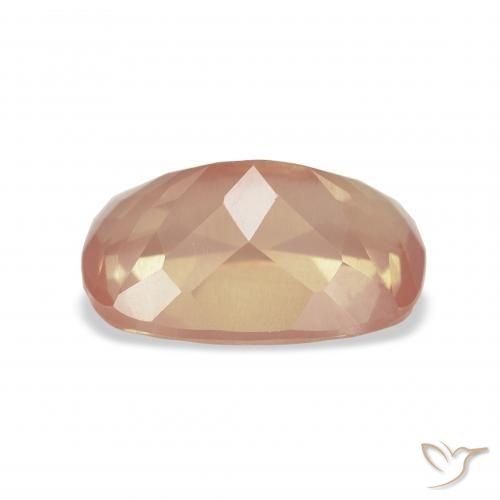 Labradorita andesina laranja avermelhado Natural 3.58ct, Almofada, Transparente