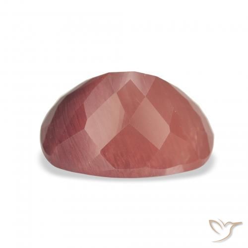Labradorita andesina vermelho médio Natural 3.02ct, Almofada, Translúcido