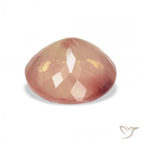 Labradorita andesina Laranja claro Natural 3.65ct, Redondo, Transparente