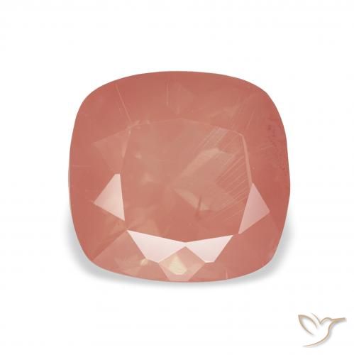 2.60ct Natural rosa médio Labradorita andesina, Almofada, Transparente