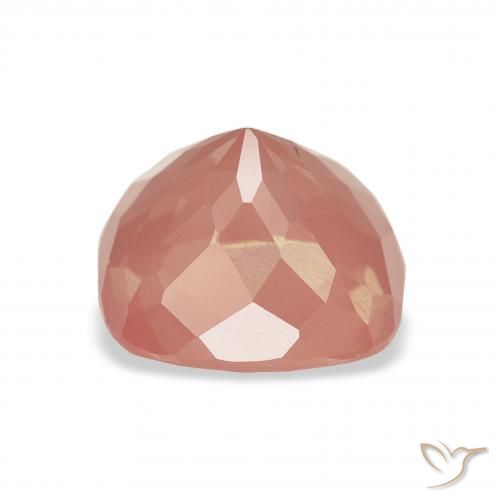 Labradorita andesina rosa médio Natural 2.60ct, Almofada, Transparente
